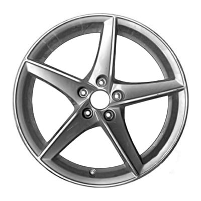 KAI 18 X 8.5 Reconditioned OEM Aluminum Alloy Wheel, All Painted Bright Silver, Fits 2018-2019 Audi A5 Sportback