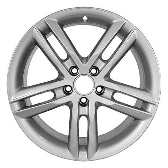 KAI 18 X 8 Reconditioned OEM Aluminum Alloy Wheel, Bright Hypersilver Full Face, Fits 2012-2015 Audi A6