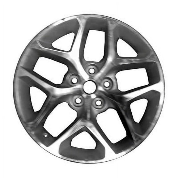 KAI 18 X 8 Reconditioned OEM Aluminum Alloy Wheel, Machined and Gloss Black, Fits 2016-2016 Buick Lacrosse