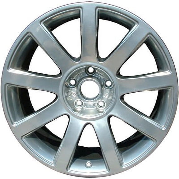KAI 18 X 8 Reconditioned OEM Aluminum Alloy Wheel, Machined and Silver, Fits 2003-2005 Audi A4
