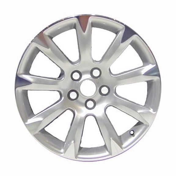 KAI 19 X 8.5 Reconditioned OEM Aluminum Alloy Wheel, Machined and Silver, Fits 2010-2010 Buick Allure