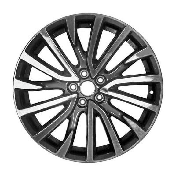 KAI 19 X 8 Reconditioned OEM Aluminum Alloy Wheel, Machined/Medium Charcoal Metallic, Fits 2017-2020 Lincoln Continental