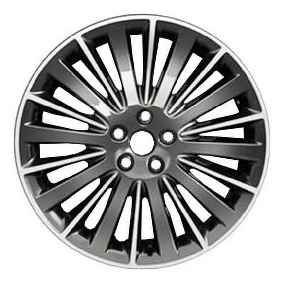 KAI 19 X 8 Reconditioned OEM Aluminum Alloy Wheel, Polished and Dark Charcoal Metallic, Fits 2013-2016 Lincoln MKZ