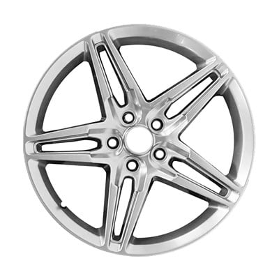 KAI 19 X 9 Reconditioned OEM Aluminum Alloy Wheel, All Painted Bright Silver W/Black Primer, Fits 2018-2021 Ford Mustang