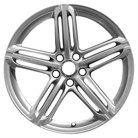 KAI 19 X 9 Reconditioned OEM Aluminum Alloy Wheel, Flat Silver Full Face, Fits 2008-2013 Audi S5 Coupe/Convertible