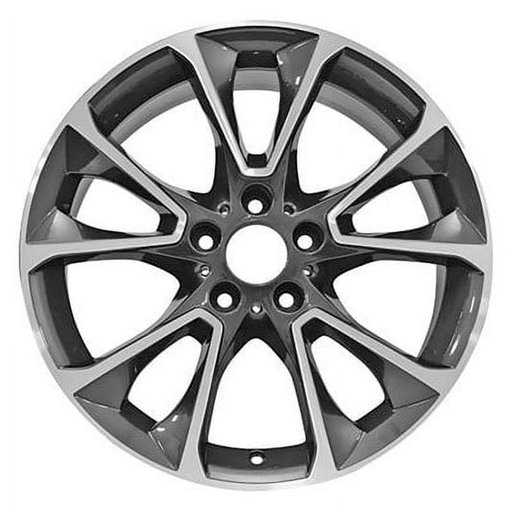 KAI 19 X 9 Reconditioned OEM Aluminum Alloy Wheel, Machined and Dark Charcoal Metallic, Fits 2014-2018 BMW X5