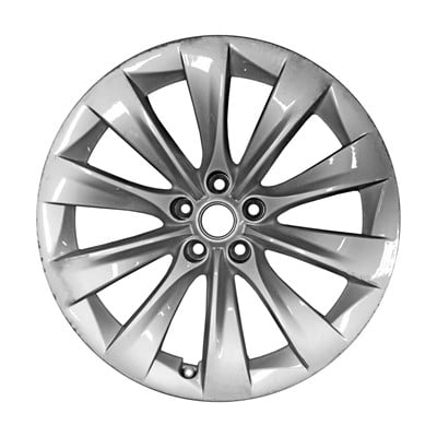 KAI 20 X 10 Reconditioned OEM Aluminum Alloy Wheel, All Painted Silver, Fits 2017-2017 Tesla X