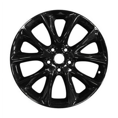 KAI 20 X 8 Reconditioned OEM Aluminum Alloy Wheel, All Painted Black, Fits 2011-2018 Dodge Durango