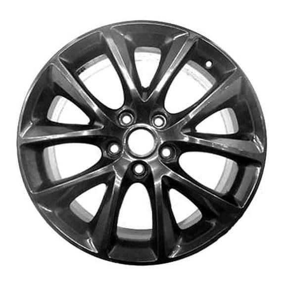 KAI 20 X 8 Reconditioned OEM Aluminum Alloy Wheel, Deep Black Smoked Hypersilver Full Face, Fits 2011-2018 Dodge Durango