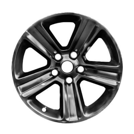 KAI 20 X 9 Reconditioned OEM Aluminum Alloy Wheel, All Painted Matte Black/Satin Clear, Fits 2013-2019 Ram 1500 Pickup