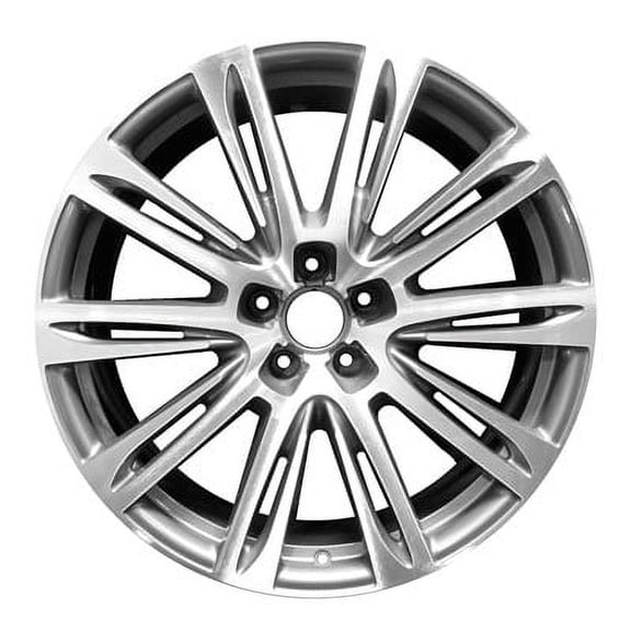 KAI 20 X 9 Reconditioned OEM Aluminum Alloy Wheel, Polished and Charcoal, Fits 2011-2018 Audi A8 L