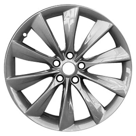 KAI 21 X 8.5 Reconditioned OEM Aluminum Alloy Wheel, All Painted Dark Charcoal, Fits 2012-2013 Tesla S