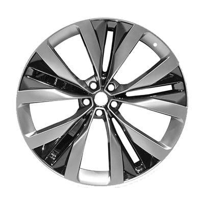 KAI 22 X 9 Reconditioned OEM Aluminum Alloy Wheel, All Painted Satin Black, Fits 2017-2020 Jaguar F-Pace