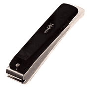 KAI KE-0123 Premium Nail Clipper 001L   Large Size, Black Stainless Steel, Made in Japan