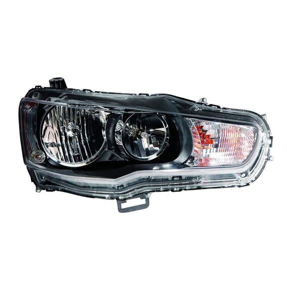 KAI New CAPA Certified Premium Replacement Passenger Side Headlight Assembly, Fits 2009-2015 Mitsubishi Lancer Evolution
