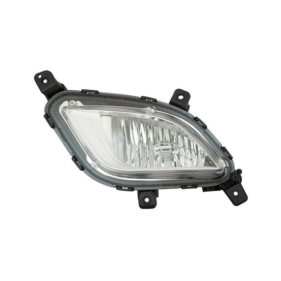 KAI New CAPA Certified Standard Replacement Driver Side Fog Light Assembly, Fits 2017-2018 Kia Forte