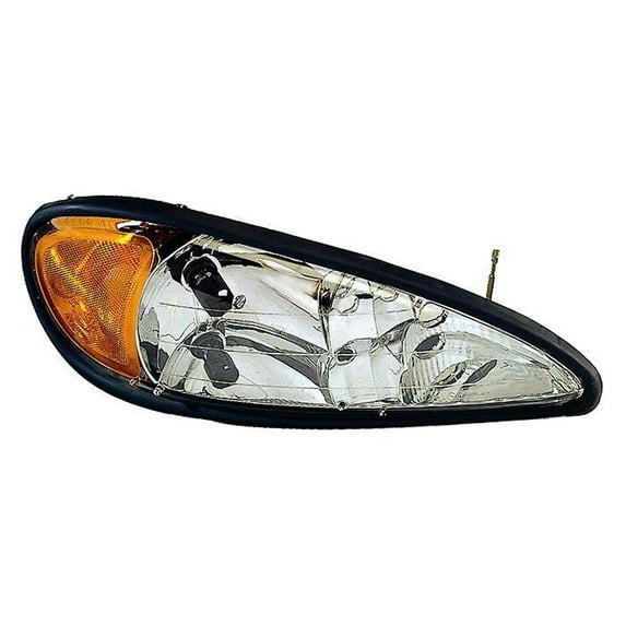 KAI New CAPA Certified Standard Replacement Driver Side Headlight Assembly, Fits 1999-2005 Pontiac Grand Am