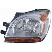 KAI New CAPA Certified Standard Replacement Driver Side Headlight Assembly, Fits 2005-2008 Kia Sportage