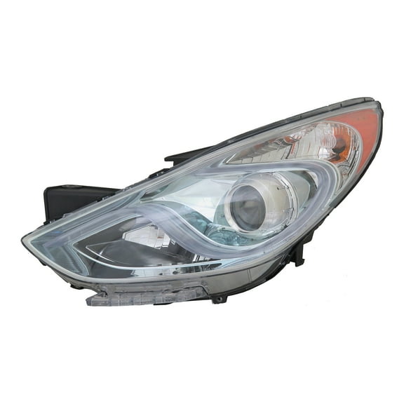 KAI New CAPA Certified Standard Replacement Driver Side Headlight Assembly, Fits 2011-2015 Hyundai Sonata Hybrid