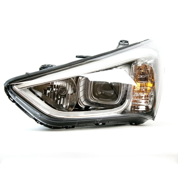 KAI New CAPA Certified Standard Replacement Driver Side Headlight Assembly, Fits 2013-2016 Hyundai Santa Fe Sport