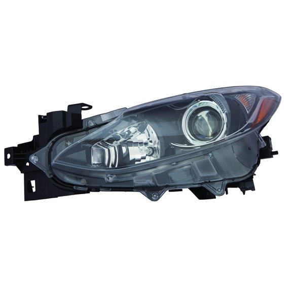 KAI New CAPA Certified Standard Replacement Driver Side Headlight Assembly, Fits 2014-2016 Mazda 3
