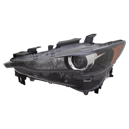 KAI New CAPA Certified Standard Replacement Driver Side Headlight Assembly, Fits 2017-2021 Mazda CX5