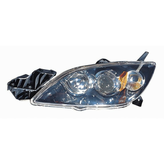 KAI New CAPA Certified Standard Replacement Driver Side Headlight Lens And Housing, Fits 2004-2009 Mazda 3