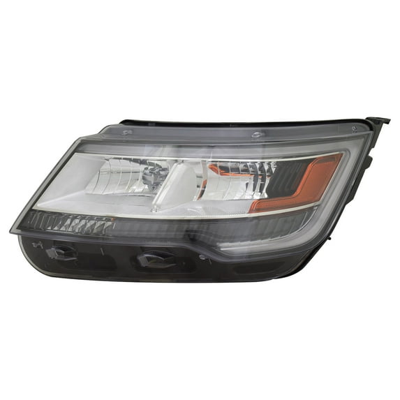 KAI New CAPA Certified Standard Replacement Driver Side Headlight Lens And Housing, Fits 2016-2018 Ford Explorer Limited
