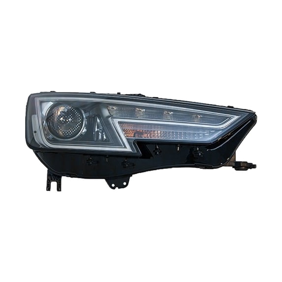 KAI New CAPA Certified Standard Replacement Driver Side Headlight Lens And Housing, Fits 2017-2019 Audi A4