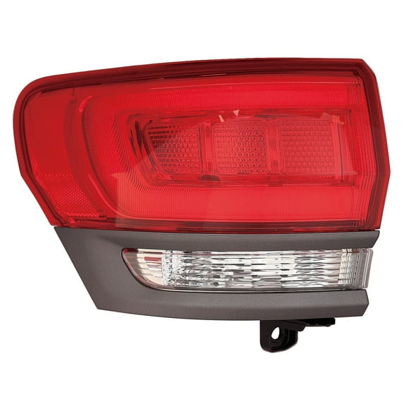 KAI New CAPA Certified Standard Replacement Driver Side Outer Tail Light Assembly, Fits 2014-2017 Jeep Grand Cherokee