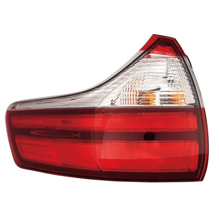 KAI New CAPA Certified Standard Replacement Driver Side Outer Tail Light Assembly, Fits 2015-2020 Toyota Sienna