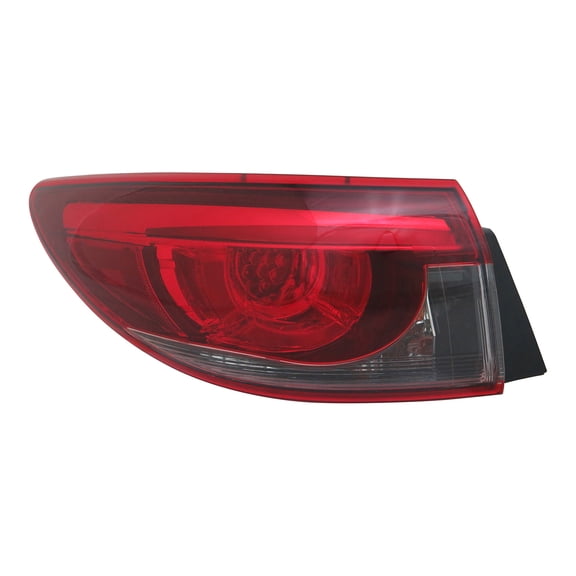 KAI New CAPA Certified Standard Replacement Driver Side Outer Tail Light Assembly, Fits 2016-2017 Mazda 6
