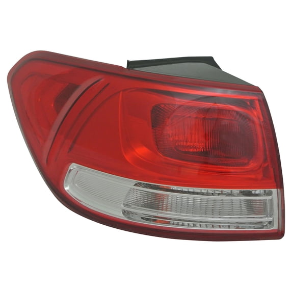 KAI New CAPA Certified Standard Replacement Driver Side Outer Tail Light Assembly, Fits 2016-2018 Kia Sorento