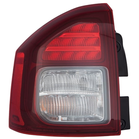 KAI New CAPA Certified Standard Replacement Driver Side Tail Light Assembly, Fits 2014-2016 Jeep Compass Mk