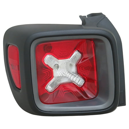 KAI New CAPA Certified Standard Replacement Driver Side Tail Light Assembly, Fits 2015-2016 Jeep Renegade