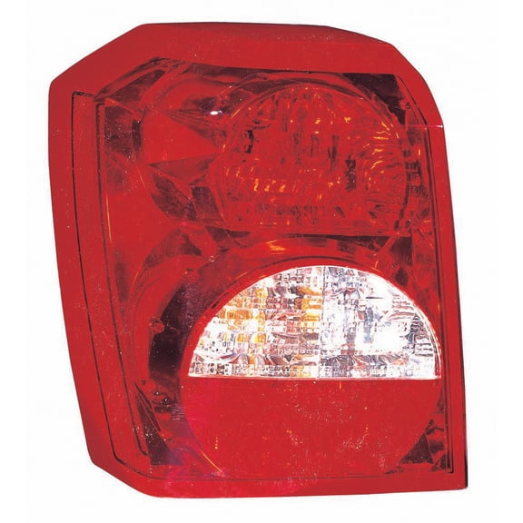 KAI New CAPA Certified Standard Replacement Driver Side Tail Light Lens And Housing, Fits 2007-2007 Dodge Caliber