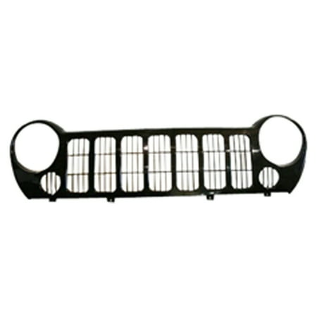 KAI New CAPA Certified Standard Replacement Front Grille, Fits 2005-2007 Jeep Liberty