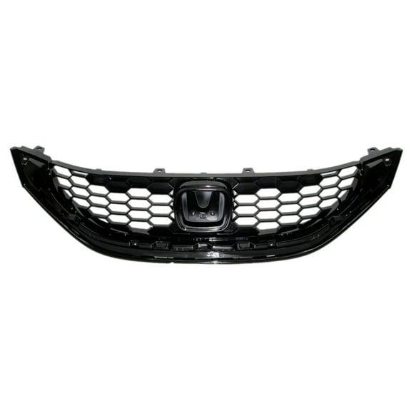 KAI New CAPA Certified Standard Replacement Front Grille, Fits 2013-2015 Honda Civic Sedan