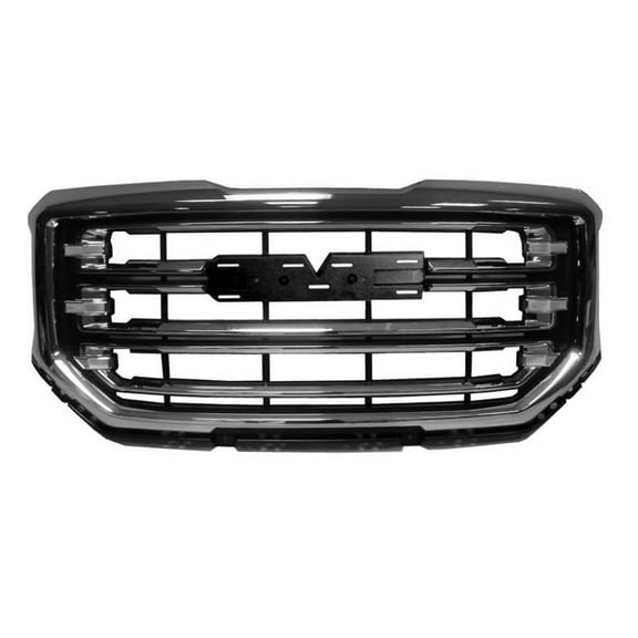 KAI New CAPA Certified Standard Replacement Front Grille, Fits 2016-2018 GMC Sierra Pickup 1500