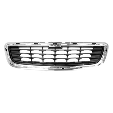 Silscvtt Front Upper & Lower Grill Grille Set For Chevrolet Trax 2017-2020 – Black/Chrome