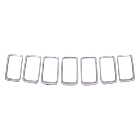 KAI New CAPA Certified Standard Replacement Grille Trim Ring Set, Fits 2014-2016 Jeep Grand Cherokee