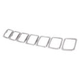 thumbnail image 1 of KAI New CAPA Certified Standard Replacement Grille Trim Ring Set, Fits 2017-2021 Jeep Compass MP, 1 of 2