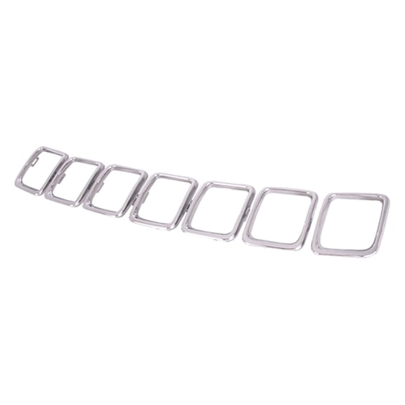 KAI New CAPA Certified Standard Replacement Grille Trim Ring Set, Fits 2017-2021 Jeep Compass MP