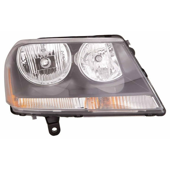 KAI New CAPA Certified Standard Replacement Passenger Side Headlight Assembly, Fits 2008-2014 Dodge Avenger