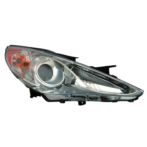 KAI New CAPA Certified Standard Replacement Passenger Side Headlight Assembly, Fits 2011-2014 Hyundai Sonata