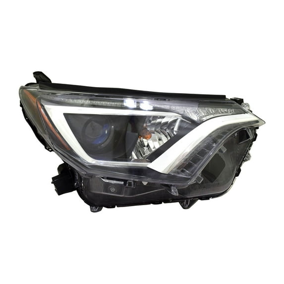 KAI New CAPA Certified Standard Replacement Passenger Side Headlight Assembly, Fits 2016-2018 Toyota Rav4