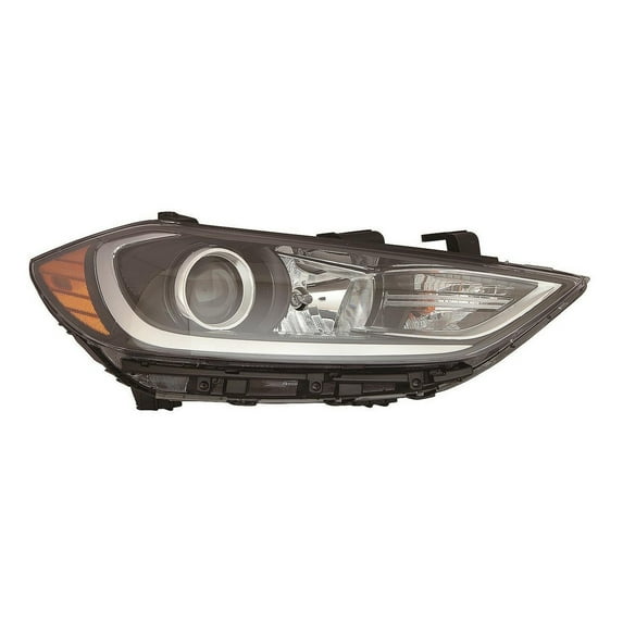 KAI New CAPA Certified Standard Replacement Passenger Side Headlight Assembly, Fits 2017-2018 Hyundai Elantra Sedan