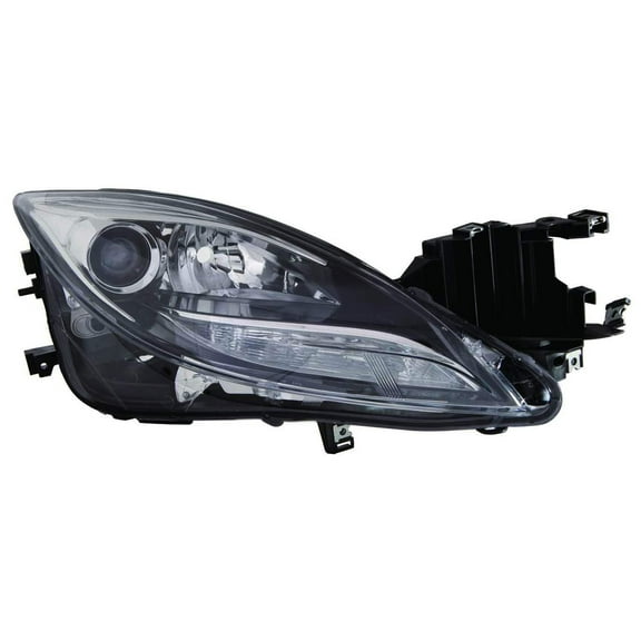KAI New CAPA Certified Standard Replacement Passenger Side Headlight Lens And Housing, Fits 2011-2013 Mazda 6