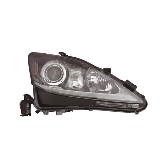 KAI New CAPA Certified Standard Replacement Passenger Side Headlight Lens And Housing, Fits 2011 Lexus IS250 Sedan