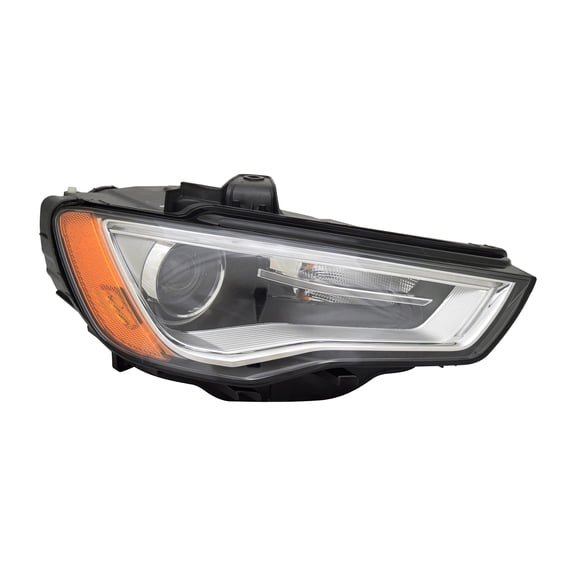 KAI New CAPA Certified Standard Replacement Passenger Side Headlight Lens And Housing, Fits 2015-2016 Audi A3